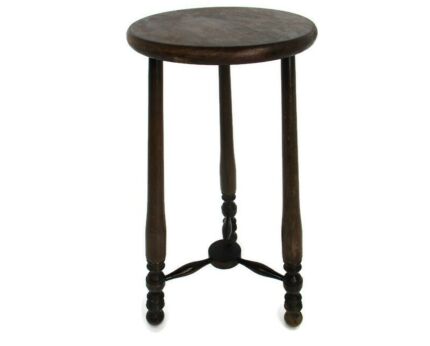 Wooden Side Wine Table Pedestal Plant Bonsai Stand Two Tier Barn Country Style
