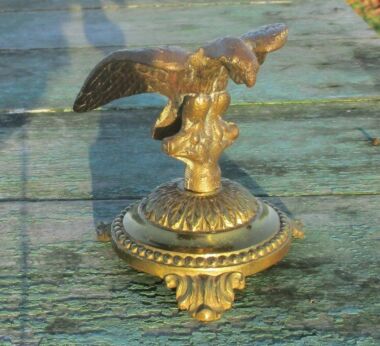 Small Eagle Sculpture Brass Decoration Statuette Figurine Spread Wings Lovely