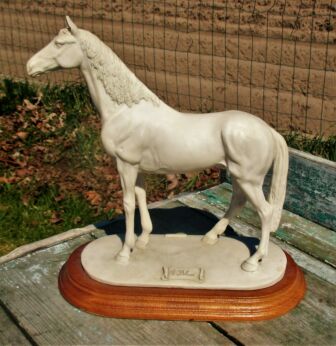 Vintage Resin Figurine Statuette A. Belcari Horse Dear
