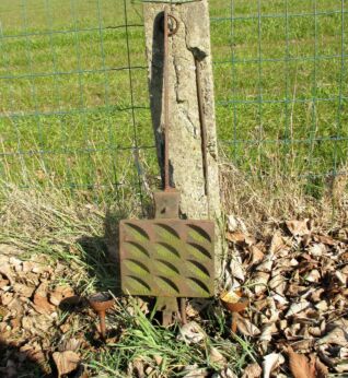 Cast Iron Waffle Iron Turned into Two-Arm Wall Sconces Steampunk