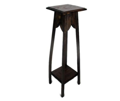 Art Nouveau Deco Ornate 2 Tier Pedestal Table Plant Bonsai Stand Side Table 31.88"