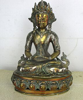 Large Antique Vintage Buddha statue Tara Kwan-yin Guanyin Quanyin 15"