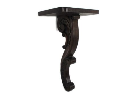 ACCOMPTE 2 LUCRECE Hand Carved Dark Wooden Wall Hall Console table Ornate Bracket Gorgeous