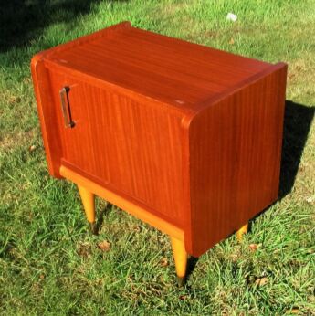 Mid Century Nightstand Teak Danish Modern End table Night stand Vintage