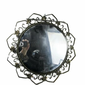 Retro Modernist Starburst Sunburst Metal Wall   Mirror Mid Century U.K.