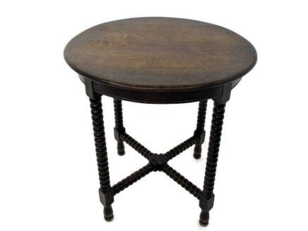 Gorgeous hand Carved Wooden Table Console Bobbin Legs Edwardian Style Coffee Side Table Pedestal