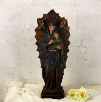 Statue Our Lady of Perpetual Help Perpetuo Socorro Child Plaster HTF WOW 20.07"