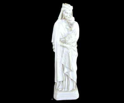 Miniature Statue Virgin Mary Madonna Infant Jesus Sweet Tenderness Resin