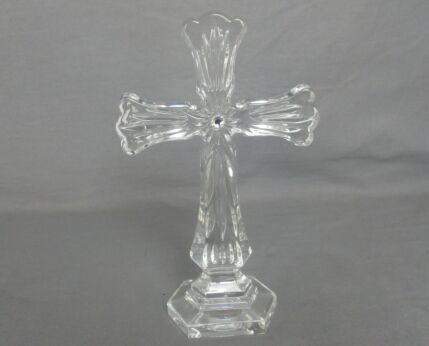 Crystal Standing Crucifix Corpus Christi Cross Jesus Christ Calvary