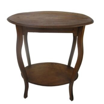 Antique Art Nouveau Oval Pedestal Display Plant Stand Nightstand Side table Two tier Gorgeous