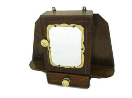 Art Deco Kitchen Apothecary Medicine Wall Bathroom Cabinet Wood Lovely Pattern