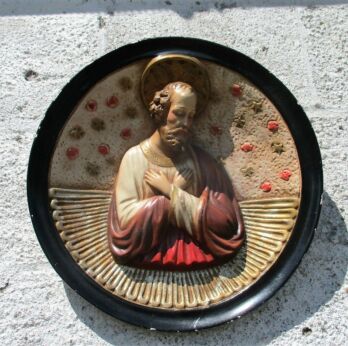 Wall Plate Plaque Chalk Plaster Wall Hanging Jesus Christ