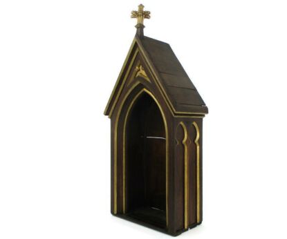 Neo Gothic Gorgeous Wooden Ornate  Chapel Niche for Statue Antique  large