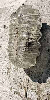 Mid Century Modernist Bubbled Glass Wall Sconce Lamp era Limburg Helena Tynell