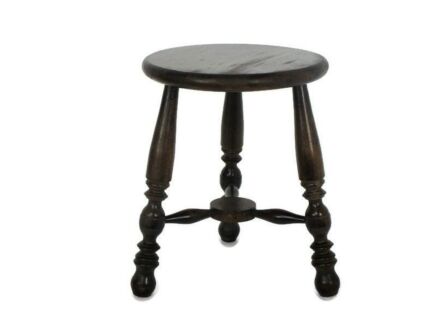 Wooden Tripod Side Display Wine Table Pedestal Plant Bonsai Stand Milking Stool Barn Country Farmhouse Style