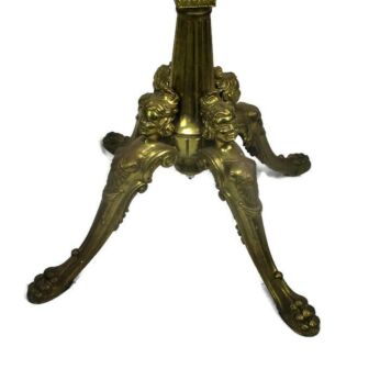 Onyx Marble Brass Hall Tree Coat Hat Rack Stand Hollywood regency Mermaids base