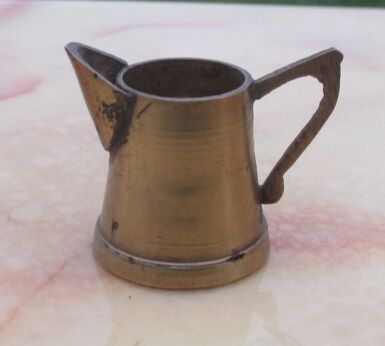 Vintage Miniature Beer Can Doll House Brass Copper for Doll House or collectible