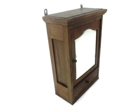 Apothecary Bathroom Medicine Kitchen Cabinet Wood Pitch Pine Barn Country Style