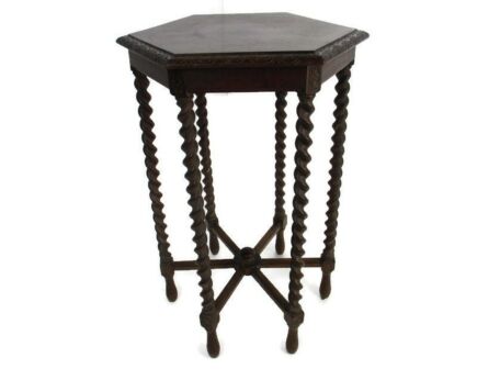 Barley Twist Wooden Side Display Coffee Side Wine Occasional Table Barn Style