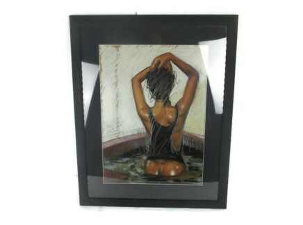 Print Hand Signed Nico Vrielink Sexy Woman Bathing suit