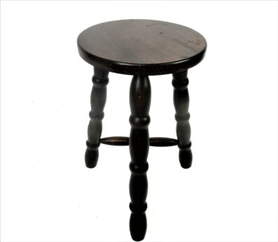 Small Bobbin Legs Tripod Side Display Table Pedestal Plant Bonsai Stand Edwardian Style 18.3"