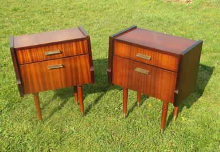 Pair Vintage Nightstands End tables Mid Century Modern