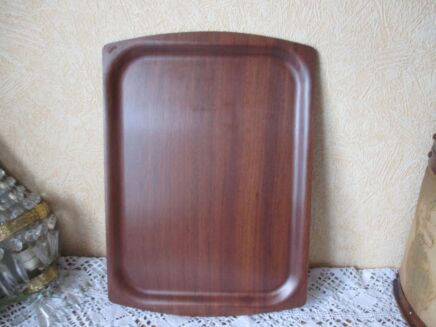 Vintage Teak Danish Modern MId Century Serving Tray Wood Danmark