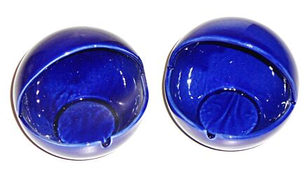 2 Vintage Cobalt Blue German Steuler Art Pottery Bowl Ashtray ceramic Zalloni