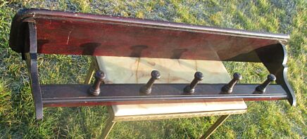 Antique Barn Statement Rustic coat Rack Authentic Pegs