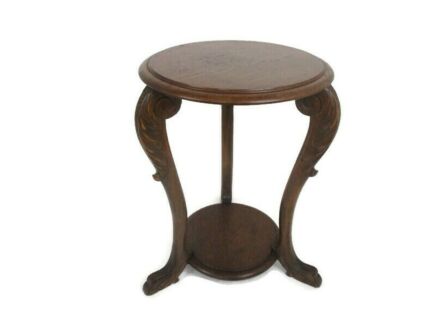 Beautiful Art Deco Pedestal Table Plant Flower Bonsai Display Stand Side Table Two Tier