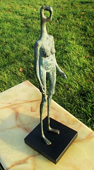 Statue Statuette Joz De Loose Bruge Brugge Nude Woman Sculpture Bronze Beeldje