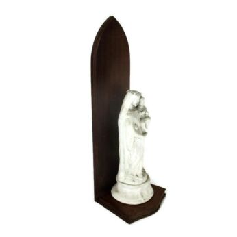 Lovely hand Carved Wooden Chapel Niche for Statue Standing