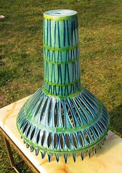 Rare Vintage Rimini Blue Space age Italy Floor Table Lamp Italy Era Bitossi Aldo Londi