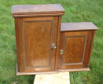 Vintage Pine Wood Medicine Wall Cabinet Apothecary Kitchen Bathroom cabinet