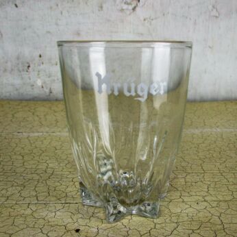 Vintage Kruger Krüger Belgian Beer Glass Collector Belgium Brewery HTF