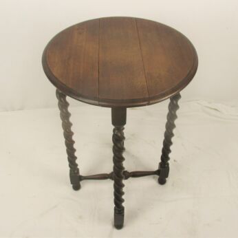 Barley Twist Wood Side Occasional Wine Coffee Table Pedestal Plant Stand pliable practical