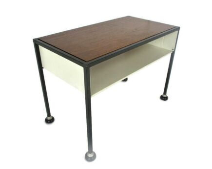 Vintage Nightstand Mid Century Danish Modern style End table Desk  Modernist Funky era Eames