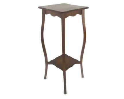 Art Nouveau Pedestal Table Plant Flower Stand Side Table 2 Tier Art Deco  Barn Country Style 29.92"