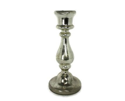 Candle Holder French Antique Mercury Glass Candlestick Candle Stick 9.44"