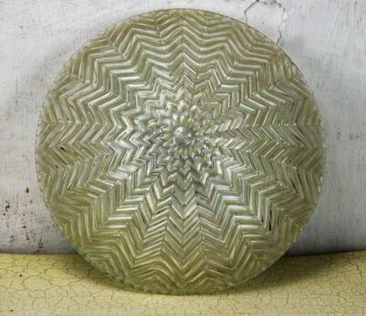 Clear Glass Fish-Bone Flush mount Sconce Lamp By Limburg Helena Tynell 11"