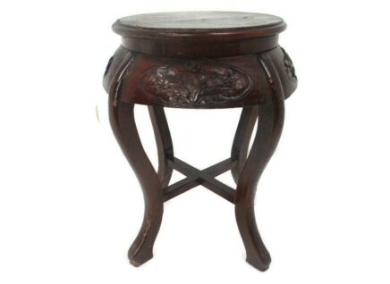 Hand Carved Wooden Chinese Hall Console Table Pedestal Bonsai Stand Vintage