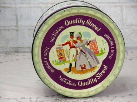 Vintage Mackintosh Quality Street Tin Box Chocolate Toffee container Kitchen