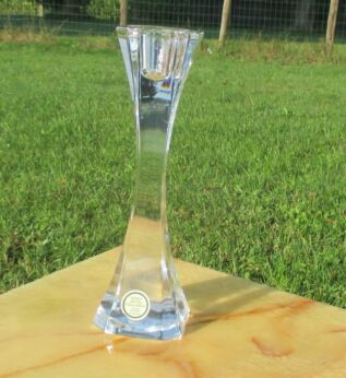 Vintage Crystal Candle Holder Villeroy and Boch handmade