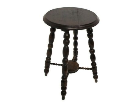 Bobbin Legs Tripod Side Display Table Pedestal Plant Bonsai Stand Country Farmhouse Barn style 18.89"