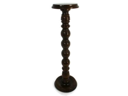 Tall Side Wooden Display Table Pedestal Plant Bonsai Flower Stand Barn Country