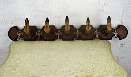 Hunter coat Hat rack Deer Hoof Feet Taxidermy Hunting Lodge