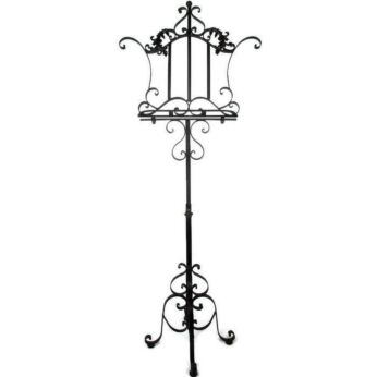 Gorgeous French Ornate Wrought Iron Music Stand Music Sheet Book Menu Stand WOW