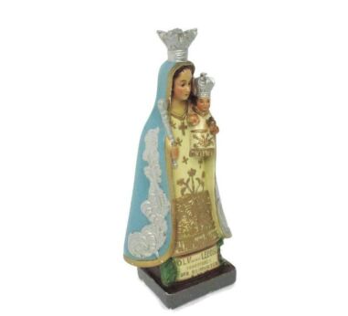 Statue Our Lady of Lebbeke Lady of Comfort Madonna Infant Child Plaster Collector Extremely HTF 15.55"