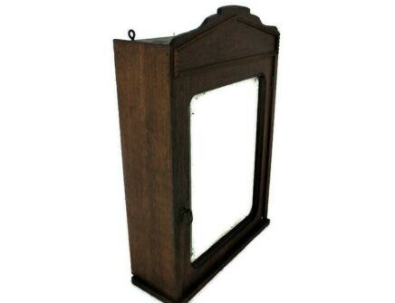 Kitchen Medicine Apothecary Wood Apothecary Bathroom Cabinet Beveled Glass Wal Hanging Country Style