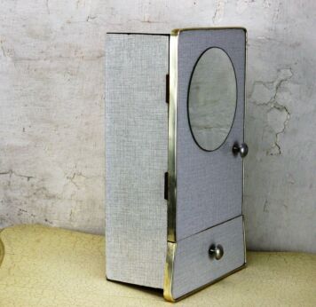 Mid Century Modern Wood Medicine Bathroom Apothecary Cabinet Rockabilly HTF